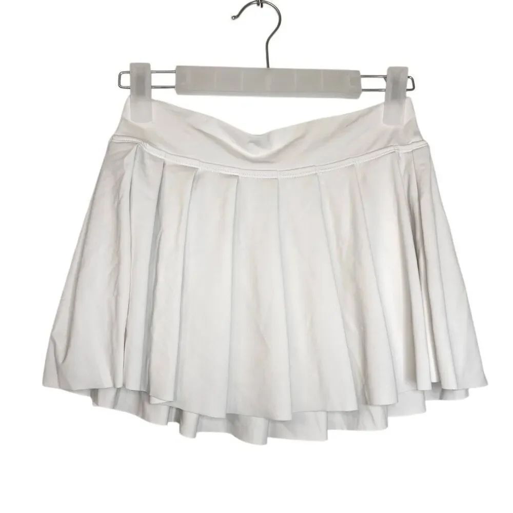 Wild Fable Pleated Pull-on White Swim Mini Skirt Cover-up XS